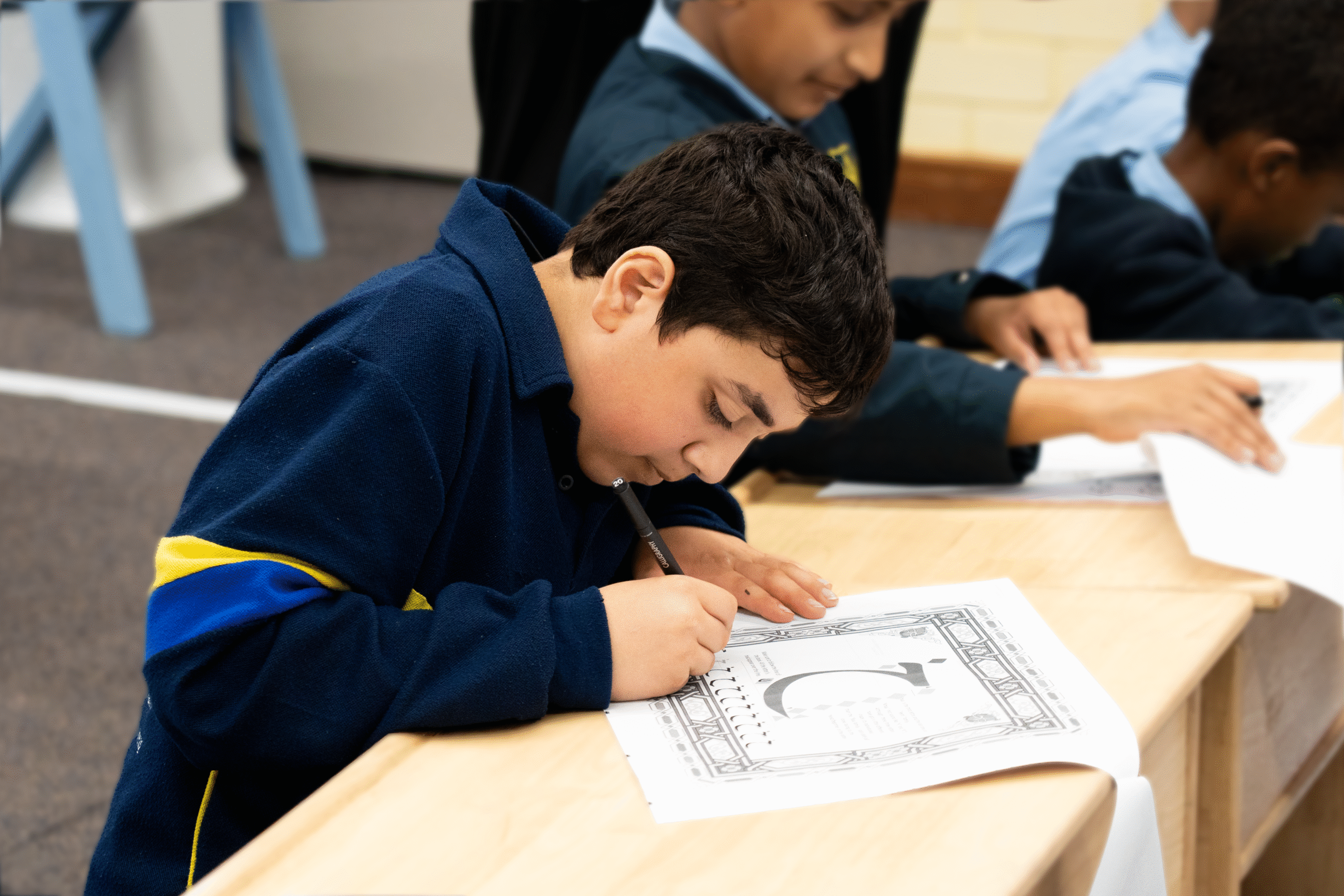 Students studying together