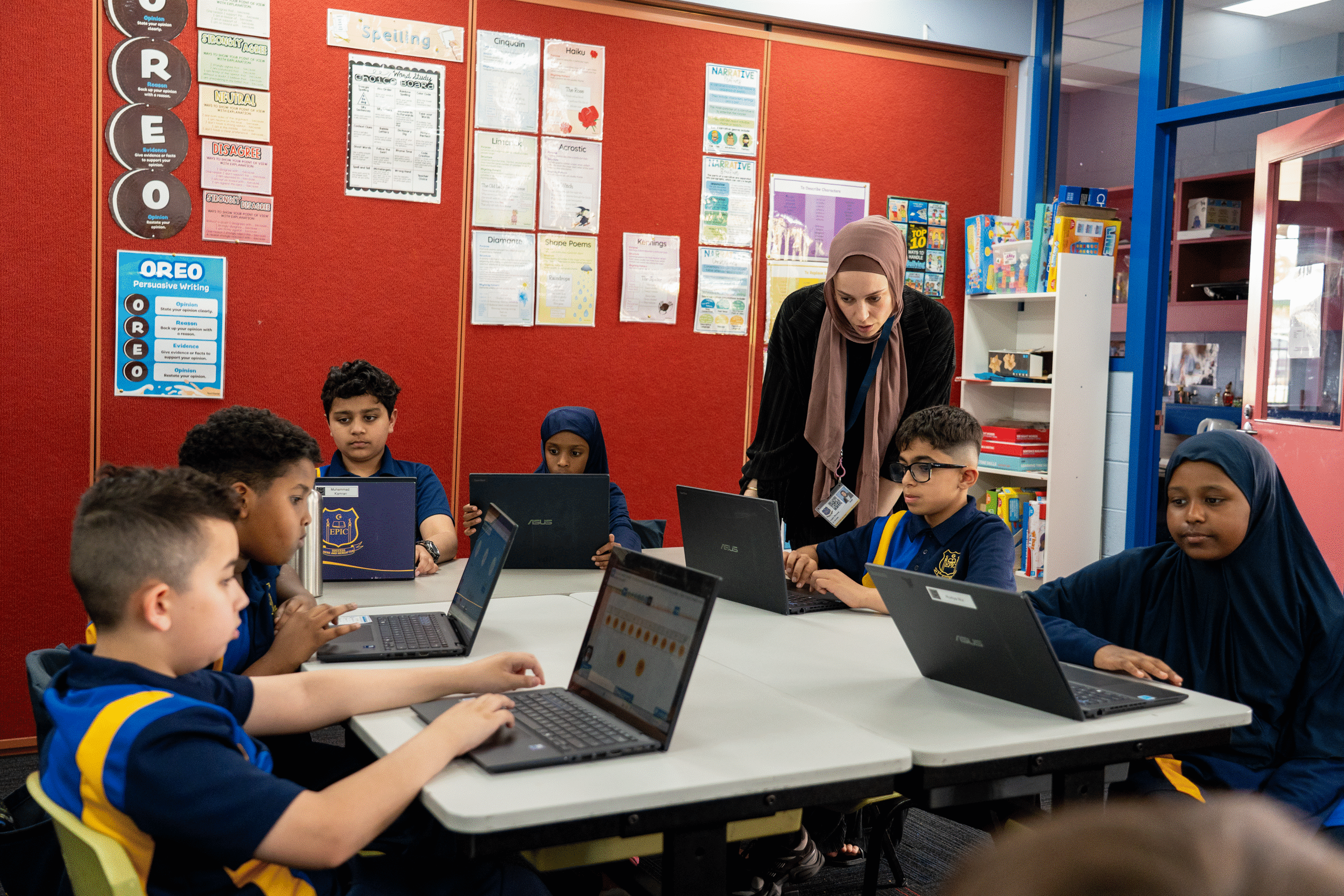 EPIC crest on a brick wall