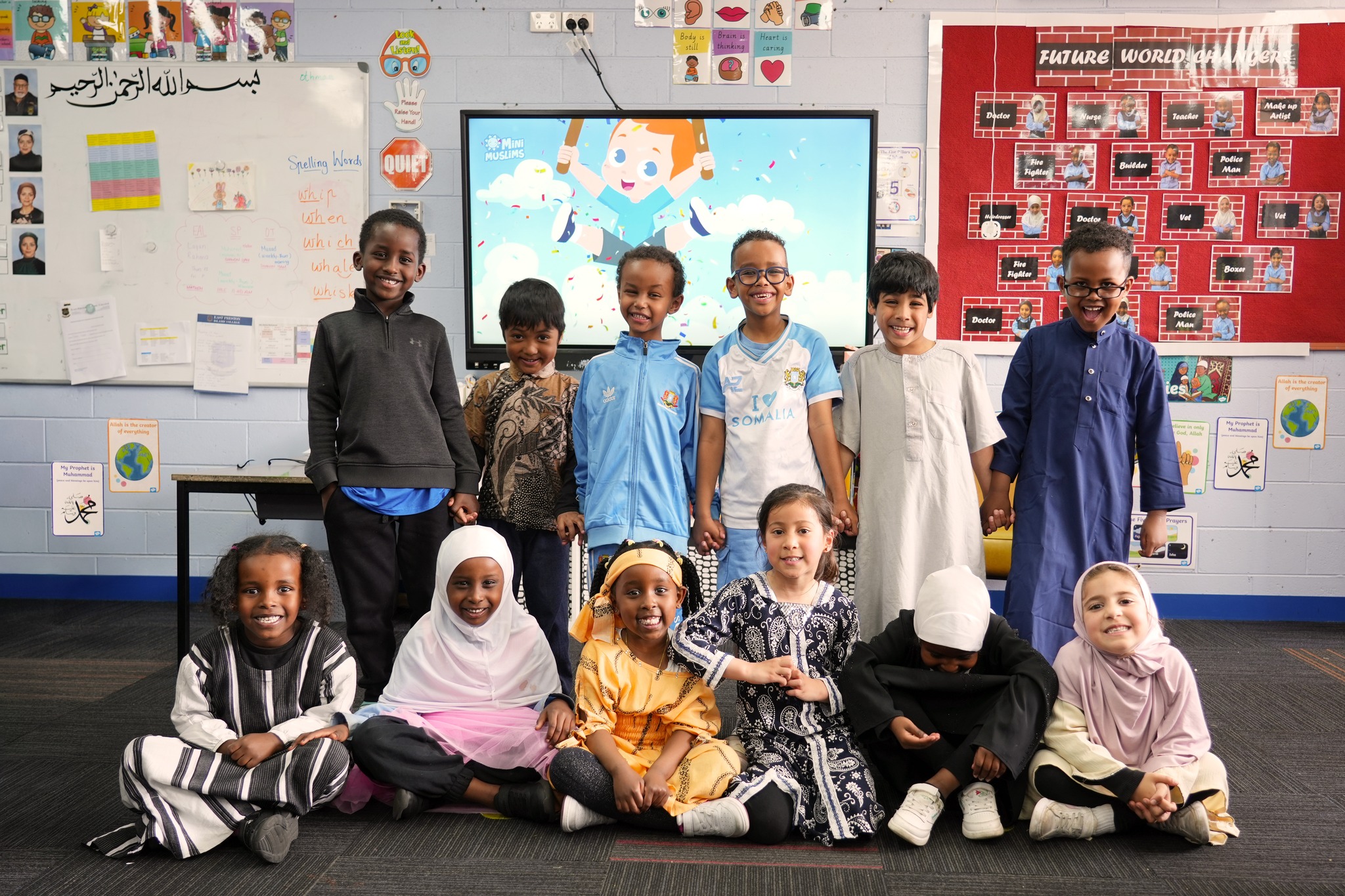 Students studying together