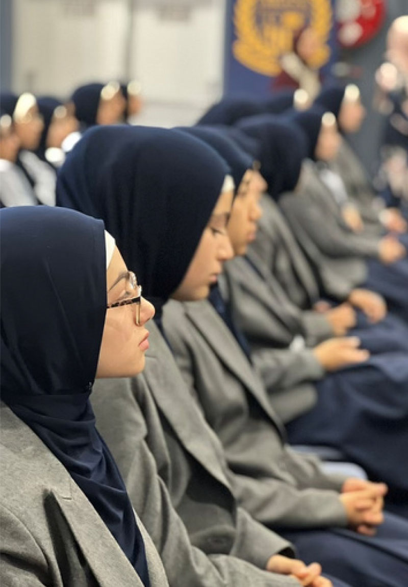 International students smiling