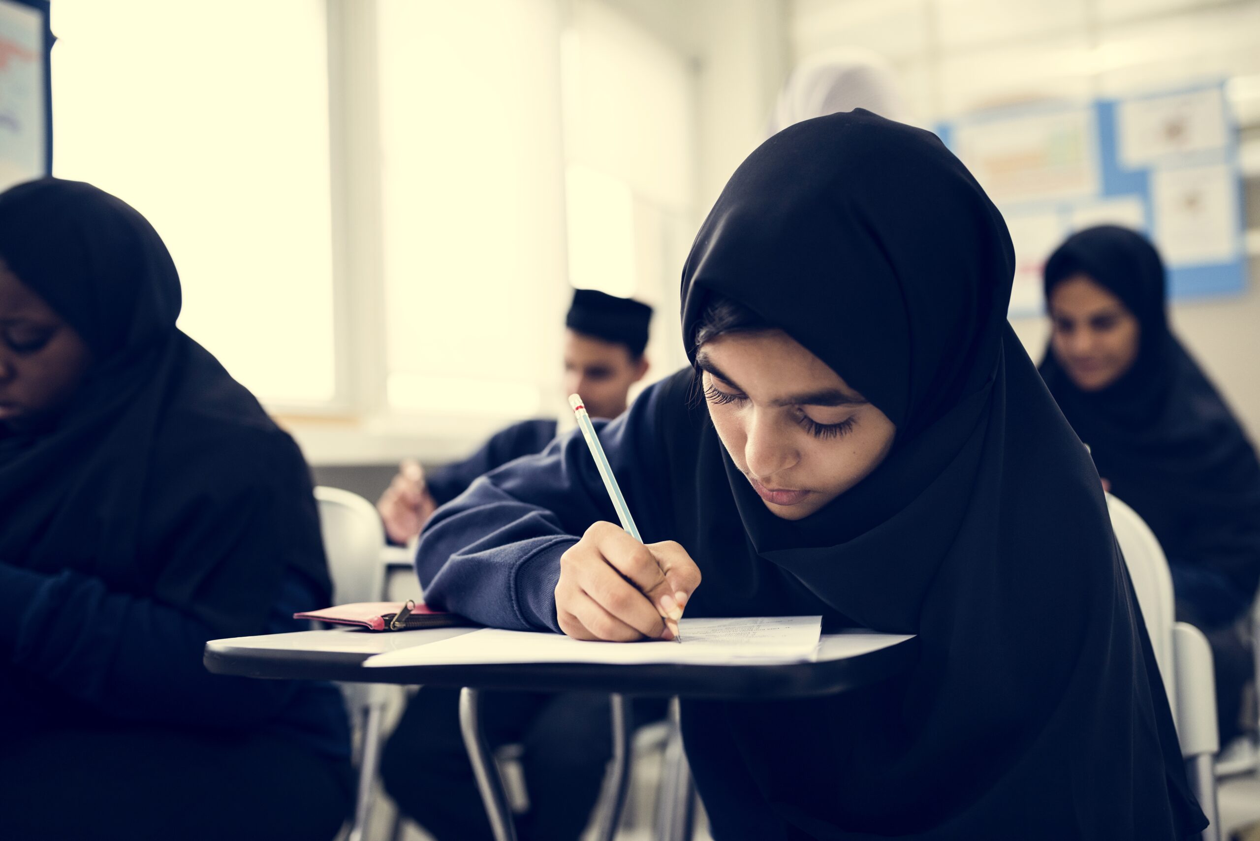 Student learning in a classroom